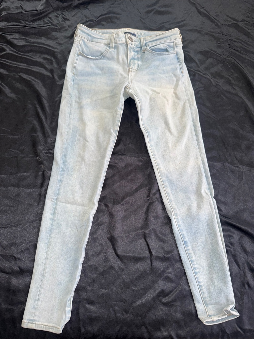 American Eagle Outfitters Light Wash Jeggings - Pale Blue